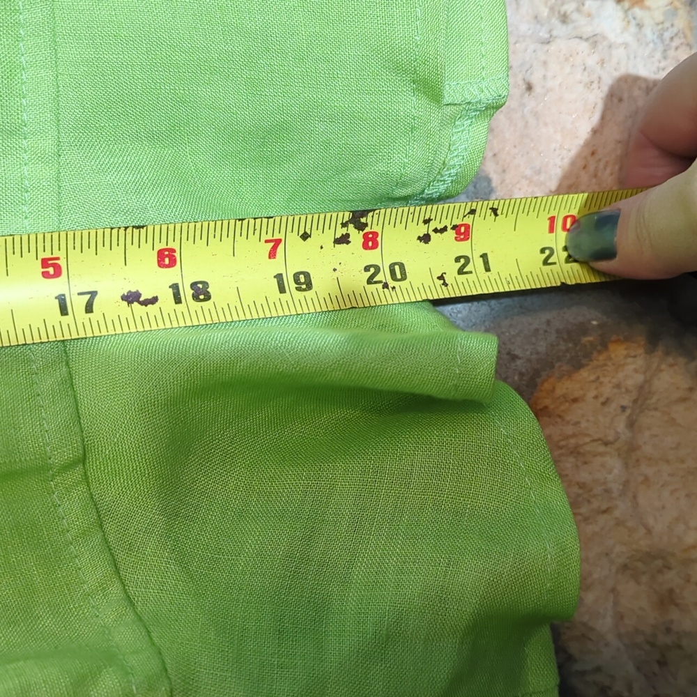 Joseph Ribkoff green Linen blouse - Picture 8 of 11